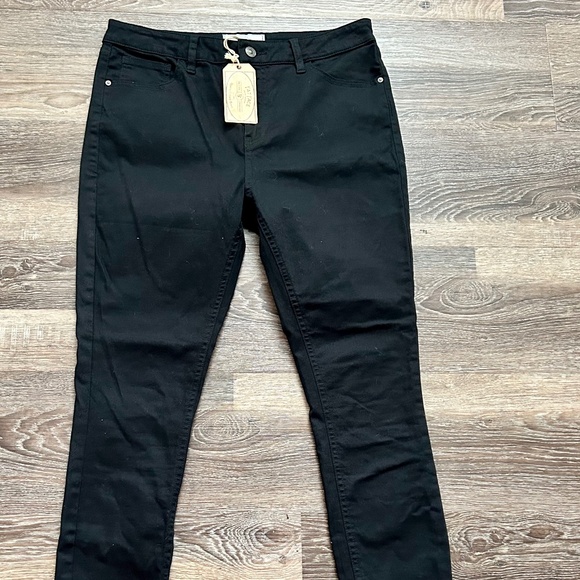 Fat Face Skye Skinny Trousers Black US Size 8 NWT - Picture 1 of 6